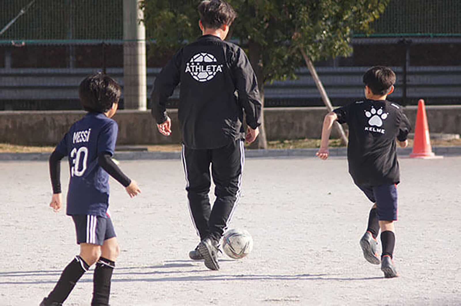親子サッカー。