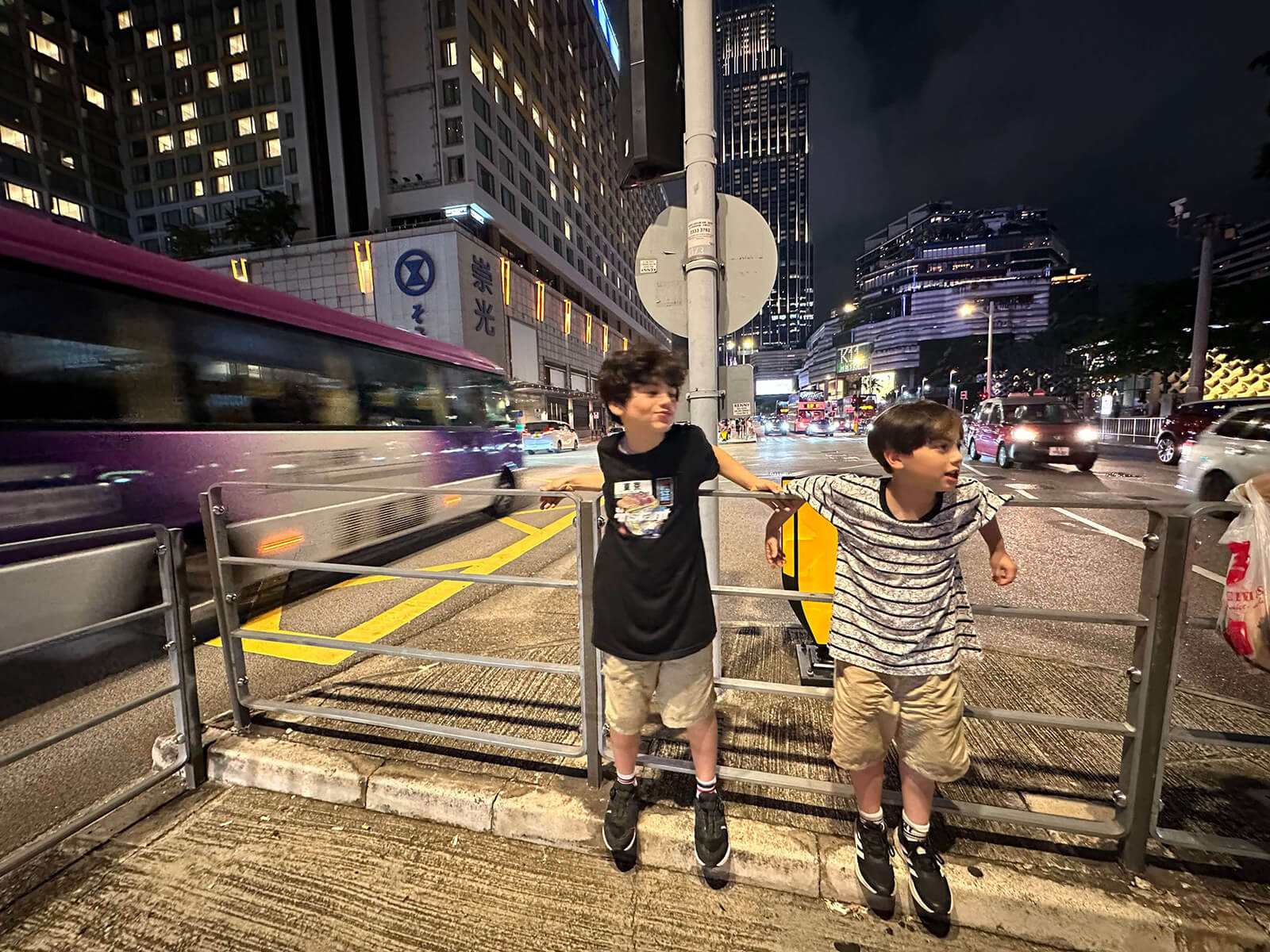 香港夜景のライトショー