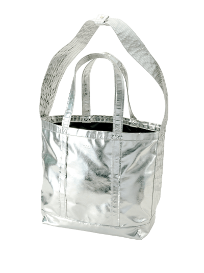 CONTAINER TOTE BAG SILVER