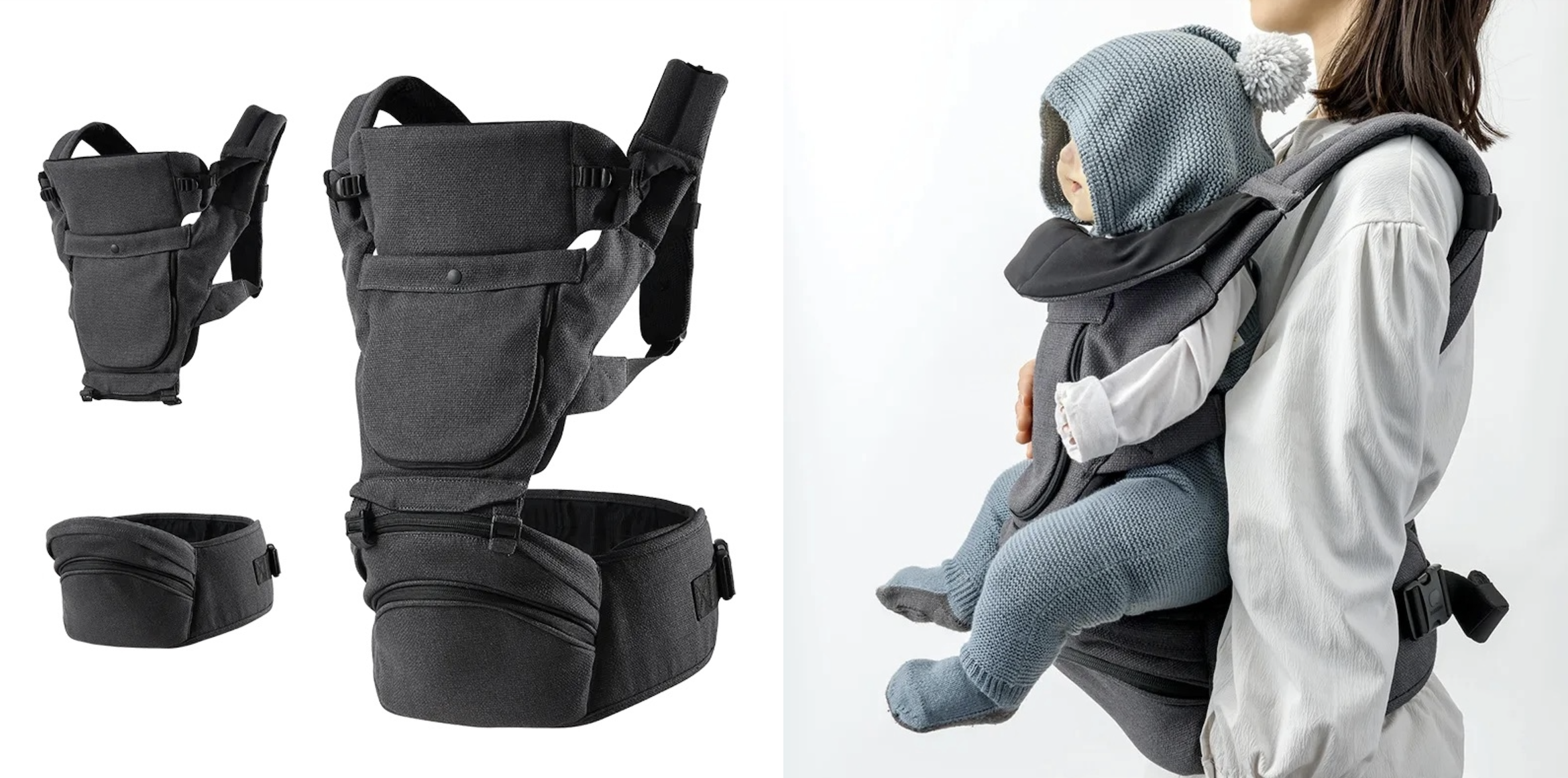 JOEY BACKPACK ミニバッグ付きペアレンツリュック 製品画像